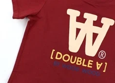 Wood Wood t-shirt Ola Typo burnt red